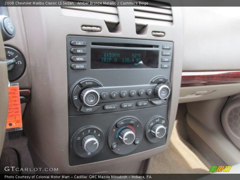 Amber Bronze Metallic / Cashmere Beige 2008 Chevrolet Malibu Classic LS Sedan