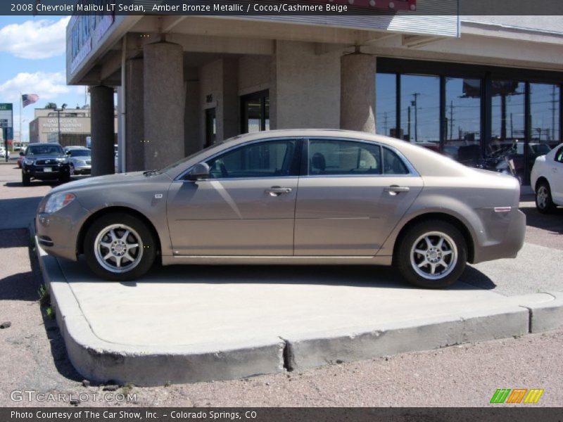 Amber Bronze Metallic / Cocoa/Cashmere Beige 2008 Chevrolet Malibu LT Sedan