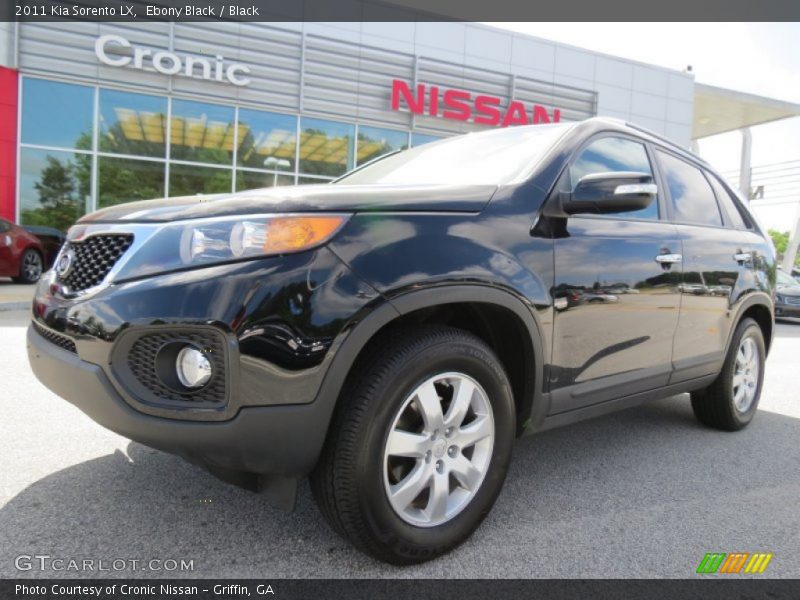 Ebony Black / Black 2011 Kia Sorento LX