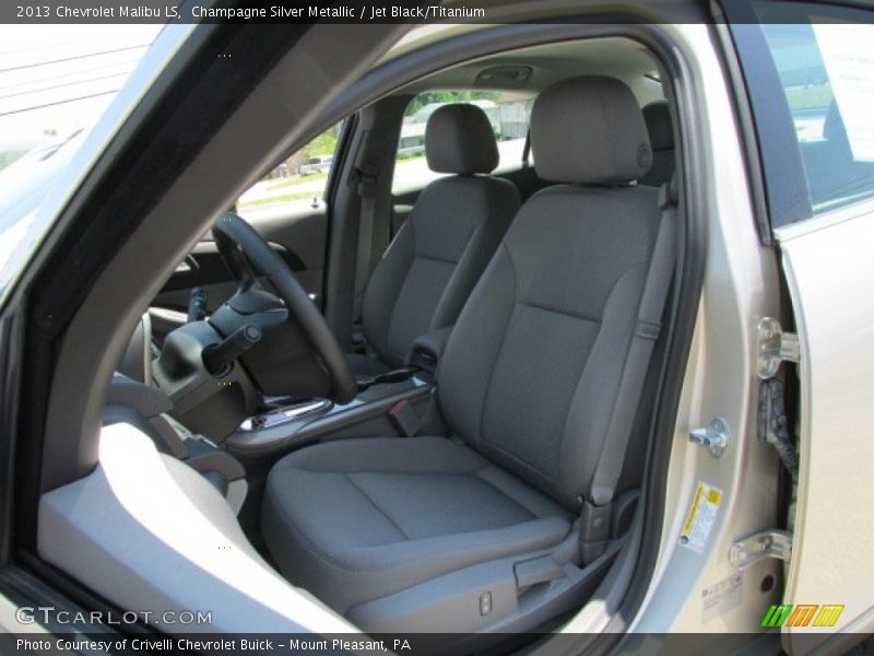 Champagne Silver Metallic / Jet Black/Titanium 2013 Chevrolet Malibu LS
