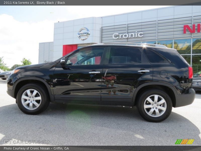 Ebony Black / Black 2011 Kia Sorento LX
