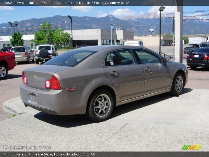 Amber Bronze Metallic / Cocoa/Cashmere Beige 2008 Chevrolet Malibu LT Sedan