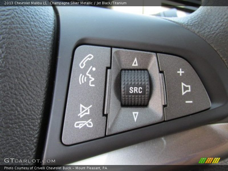Champagne Silver Metallic / Jet Black/Titanium 2013 Chevrolet Malibu LS