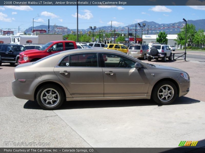 Amber Bronze Metallic / Cocoa/Cashmere Beige 2008 Chevrolet Malibu LT Sedan