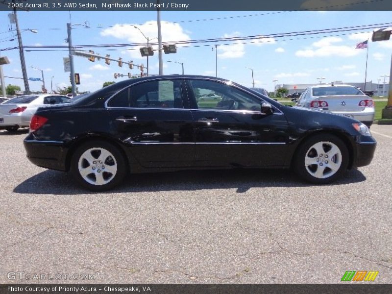 Nighthawk Black Pearl / Ebony 2008 Acura RL 3.5 AWD Sedan