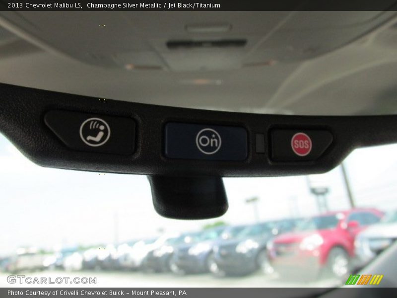 Champagne Silver Metallic / Jet Black/Titanium 2013 Chevrolet Malibu LS