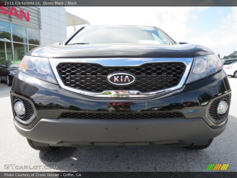 Ebony Black / Black 2011 Kia Sorento LX