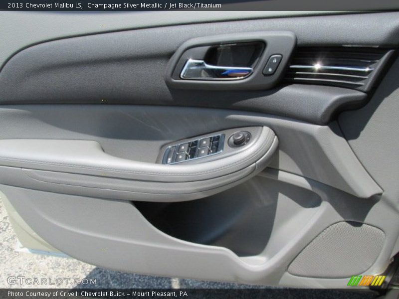 Champagne Silver Metallic / Jet Black/Titanium 2013 Chevrolet Malibu LS