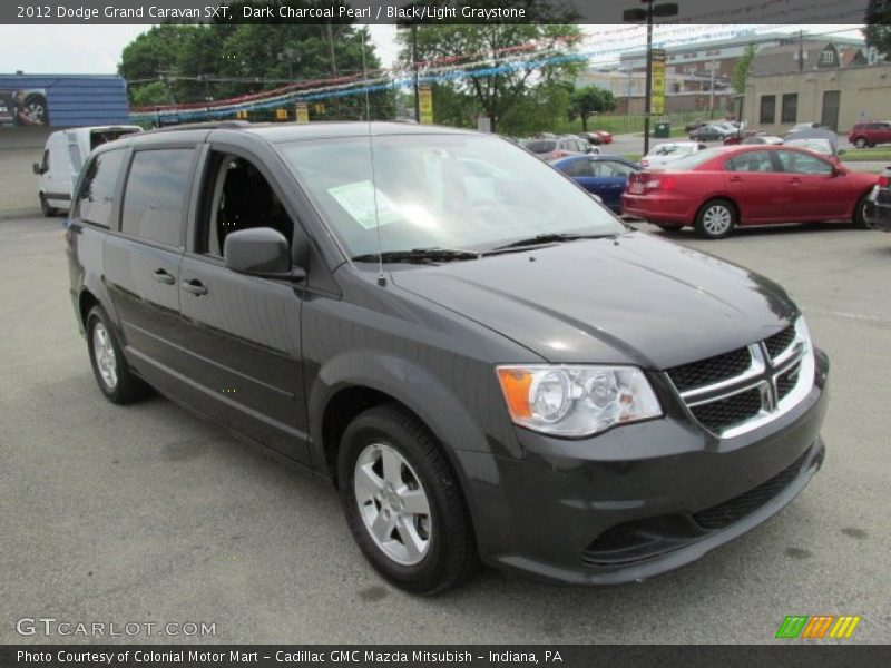 Dark Charcoal Pearl / Black/Light Graystone 2012 Dodge Grand Caravan SXT