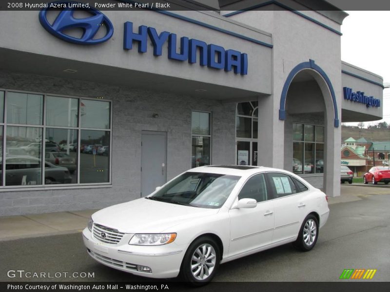 Powder White Pearl / Black 2008 Hyundai Azera Limited