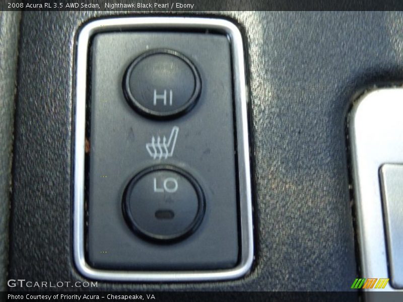 Nighthawk Black Pearl / Ebony 2008 Acura RL 3.5 AWD Sedan