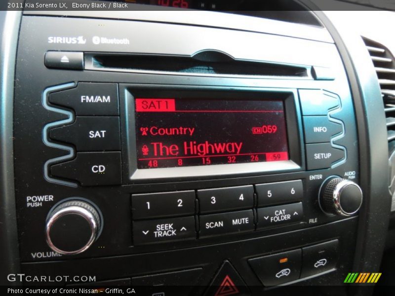 Ebony Black / Black 2011 Kia Sorento LX