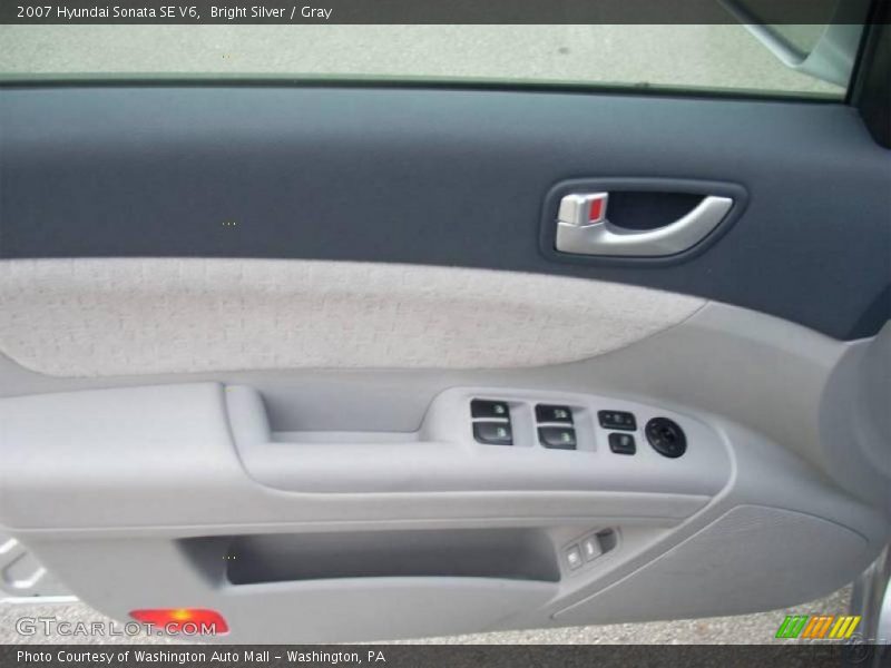 Bright Silver / Gray 2007 Hyundai Sonata SE V6