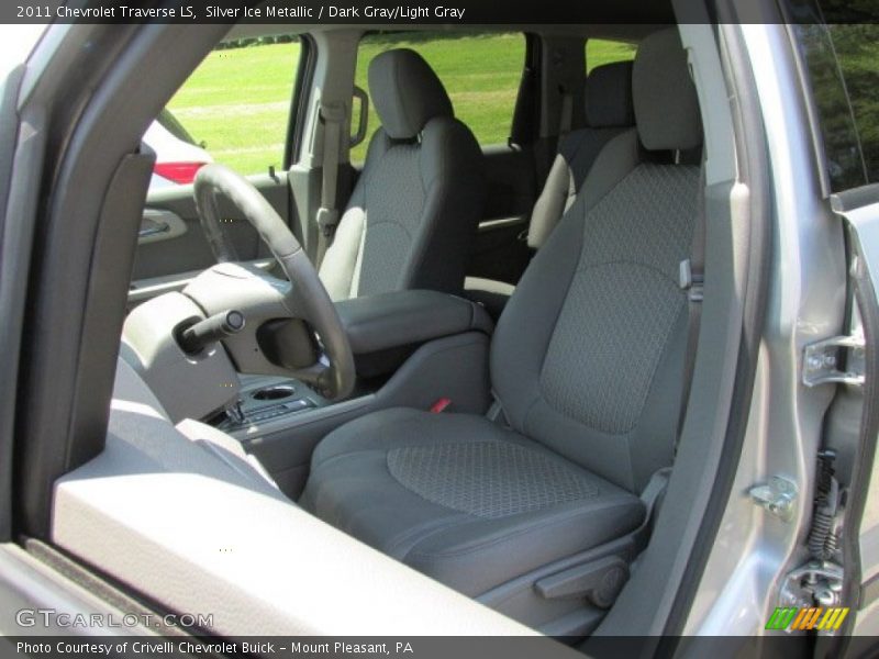 Silver Ice Metallic / Dark Gray/Light Gray 2011 Chevrolet Traverse LS