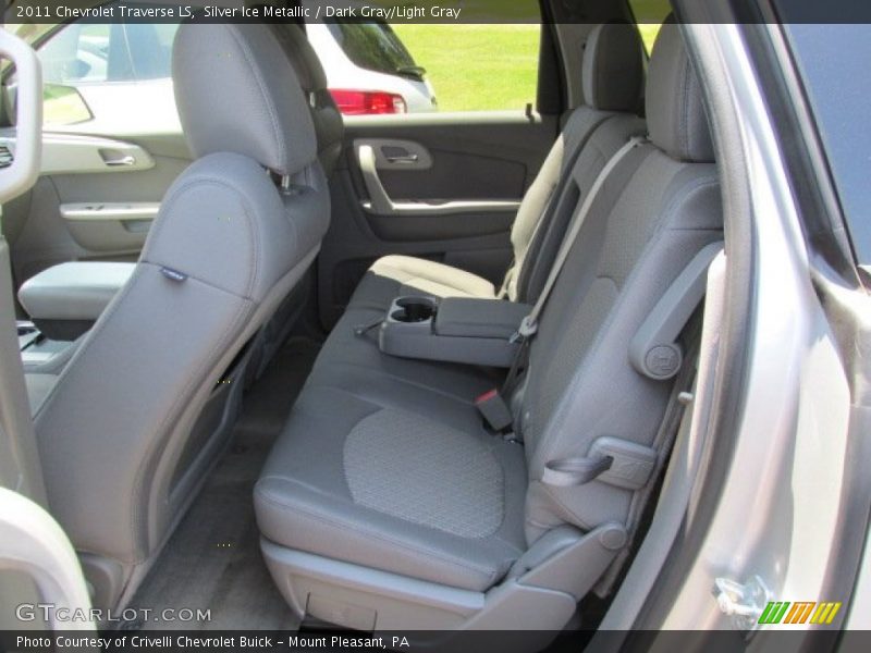 Silver Ice Metallic / Dark Gray/Light Gray 2011 Chevrolet Traverse LS