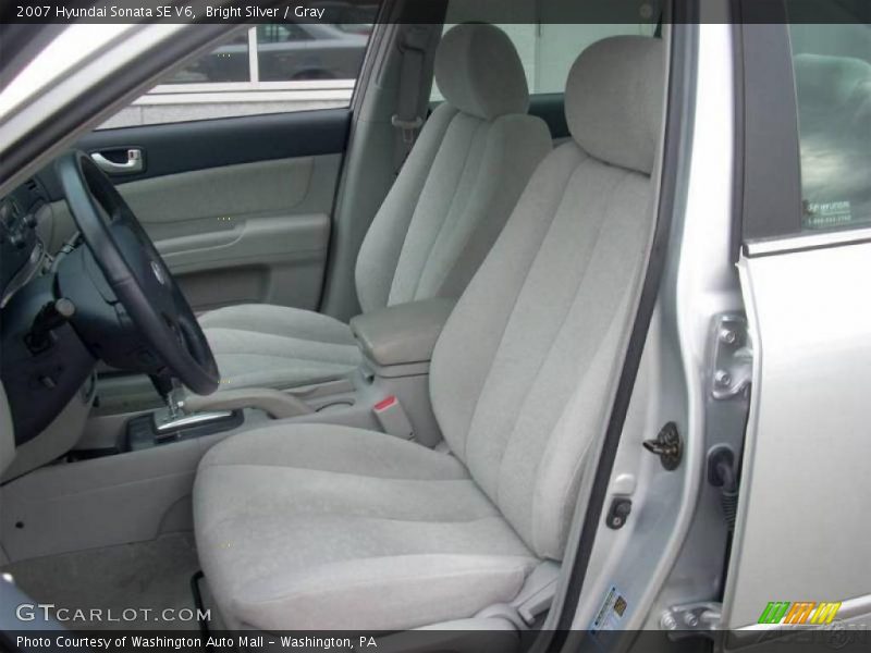 Bright Silver / Gray 2007 Hyundai Sonata SE V6
