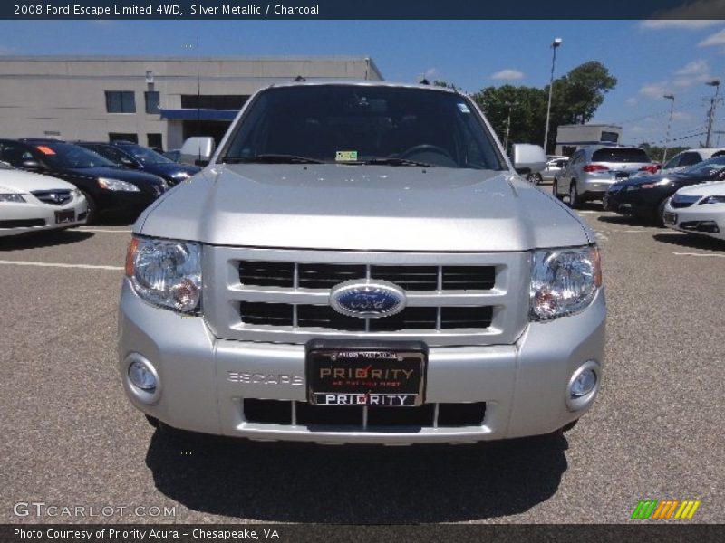 Silver Metallic / Charcoal 2008 Ford Escape Limited 4WD