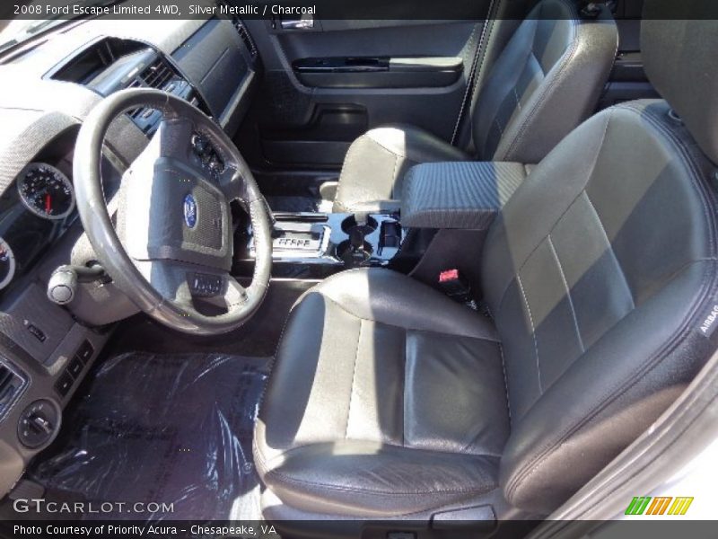 Silver Metallic / Charcoal 2008 Ford Escape Limited 4WD