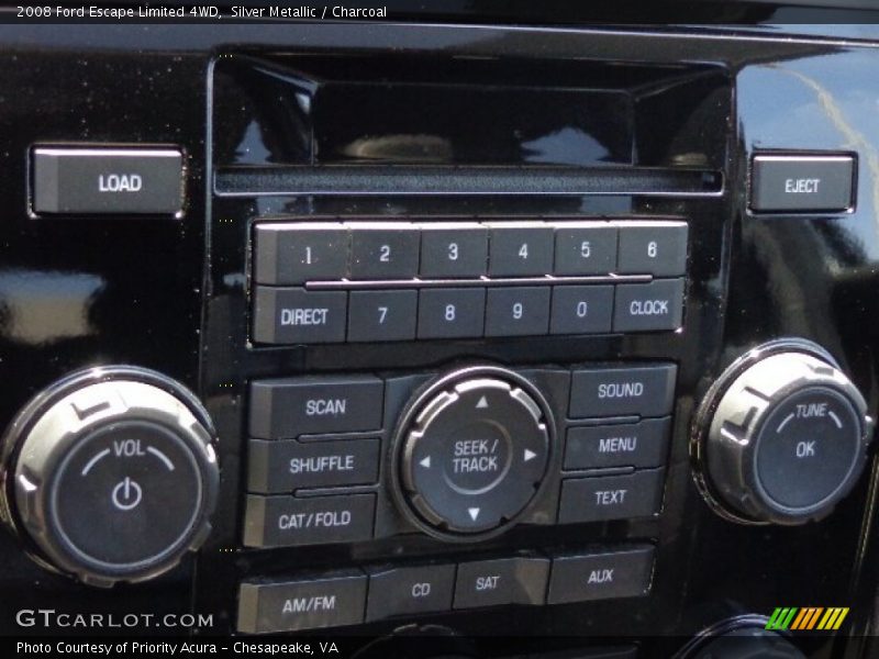 Silver Metallic / Charcoal 2008 Ford Escape Limited 4WD