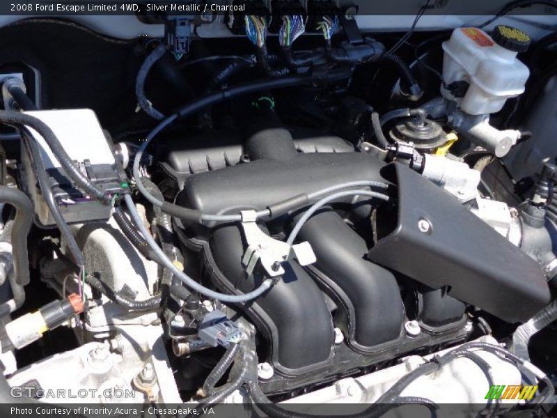 Silver Metallic / Charcoal 2008 Ford Escape Limited 4WD
