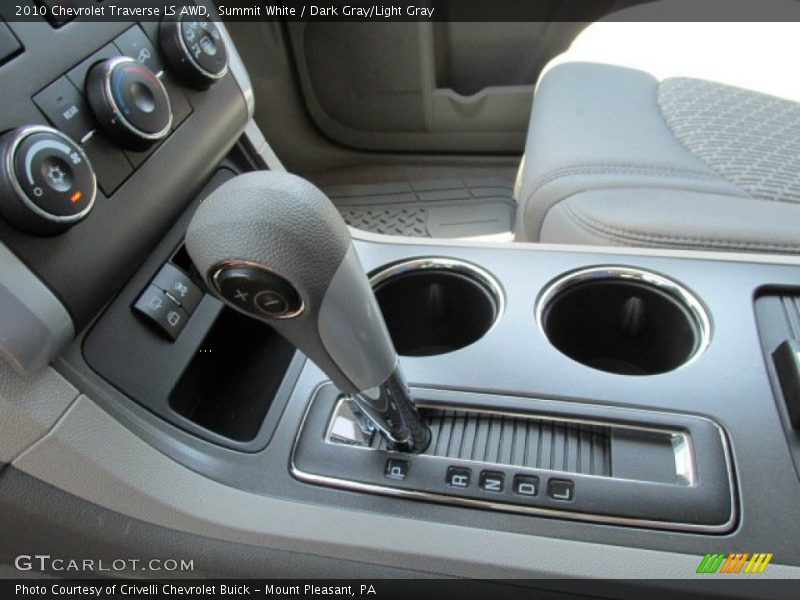 Summit White / Dark Gray/Light Gray 2010 Chevrolet Traverse LS AWD