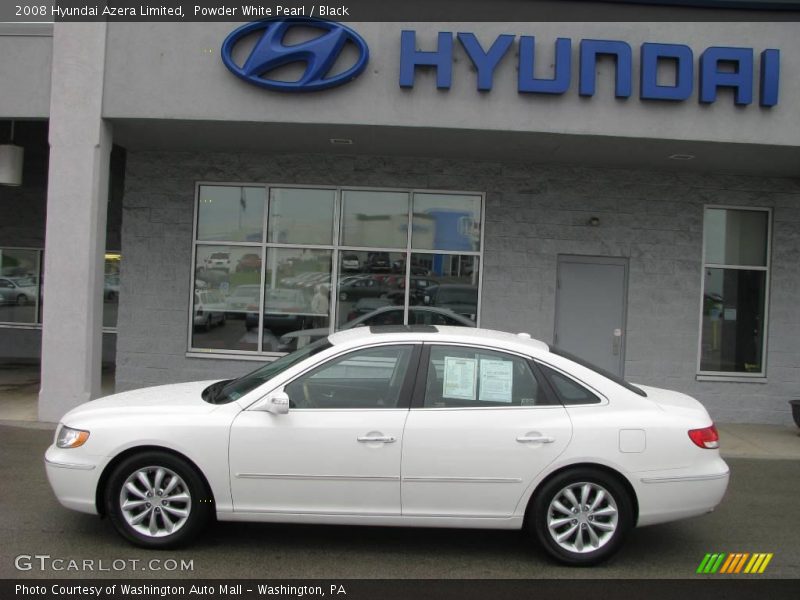 Powder White Pearl / Black 2008 Hyundai Azera Limited