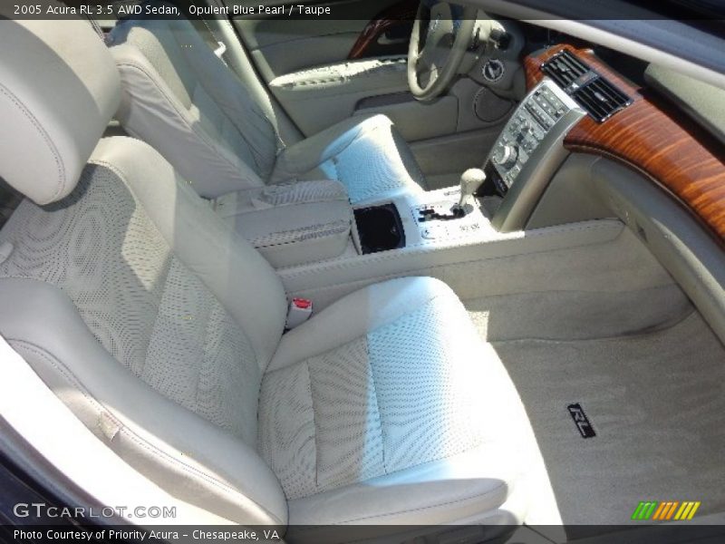 Opulent Blue Pearl / Taupe 2005 Acura RL 3.5 AWD Sedan