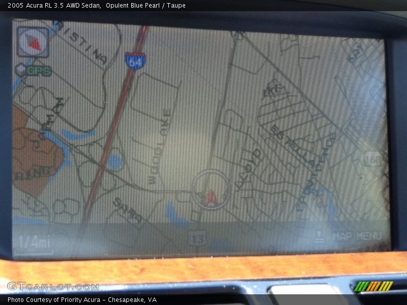 Navigation of 2005 RL 3.5 AWD Sedan