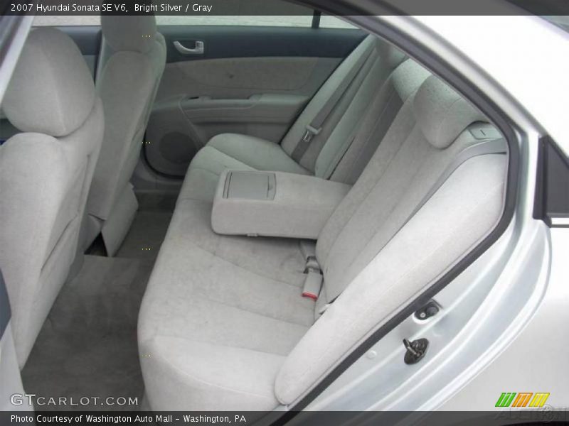 Bright Silver / Gray 2007 Hyundai Sonata SE V6