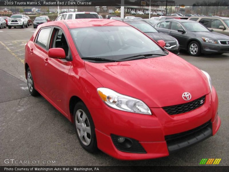 Radiant Red / Dark Charcoal 2009 Toyota Matrix S