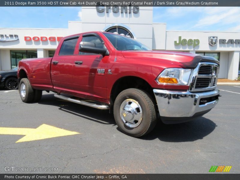 Deep Cherry Red Crystal Pearl / Dark Slate Gray/Medium Graystone 2011 Dodge Ram 3500 HD ST Crew Cab 4x4 Dually