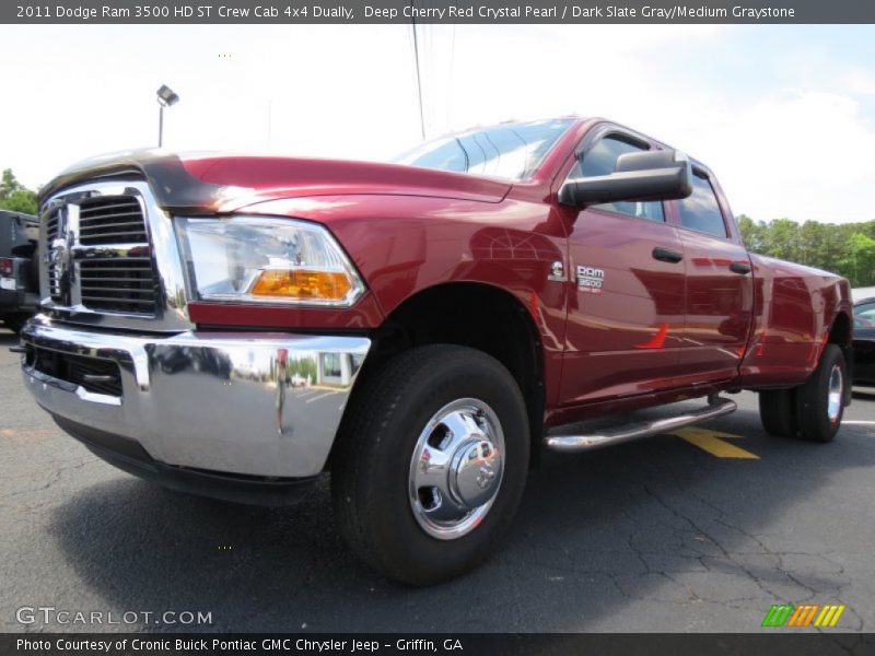 Deep Cherry Red Crystal Pearl / Dark Slate Gray/Medium Graystone 2011 Dodge Ram 3500 HD ST Crew Cab 4x4 Dually