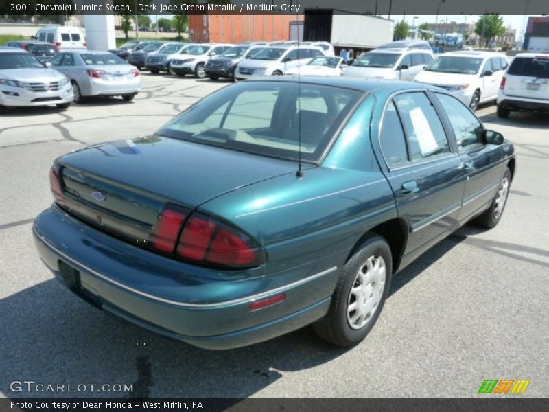 Dark Jade Green Metallic / Medium Gray 2001 Chevrolet Lumina Sedan