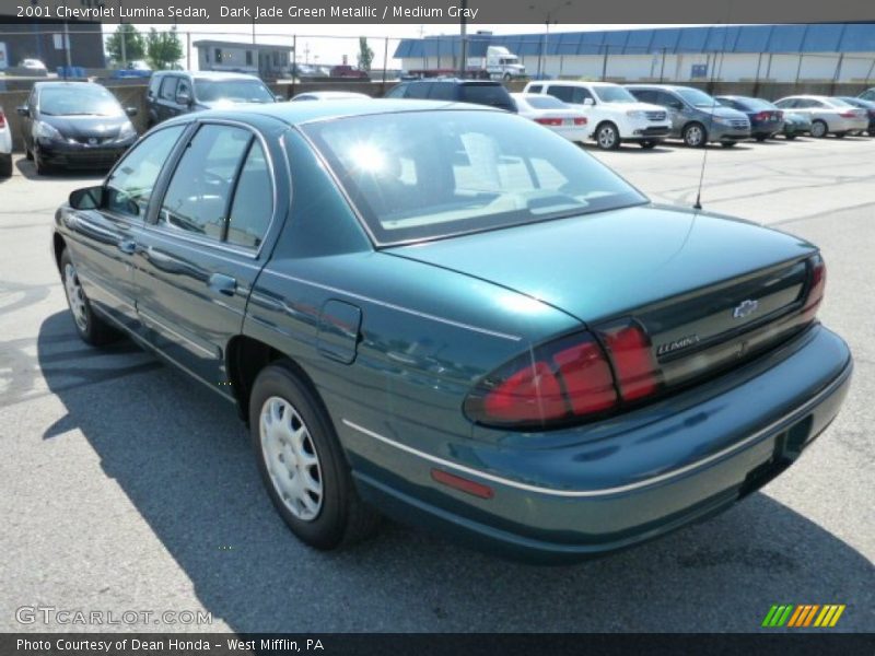 Dark Jade Green Metallic / Medium Gray 2001 Chevrolet Lumina Sedan