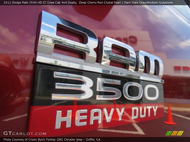 Deep Cherry Red Crystal Pearl / Dark Slate Gray/Medium Graystone 2011 Dodge Ram 3500 HD ST Crew Cab 4x4 Dually