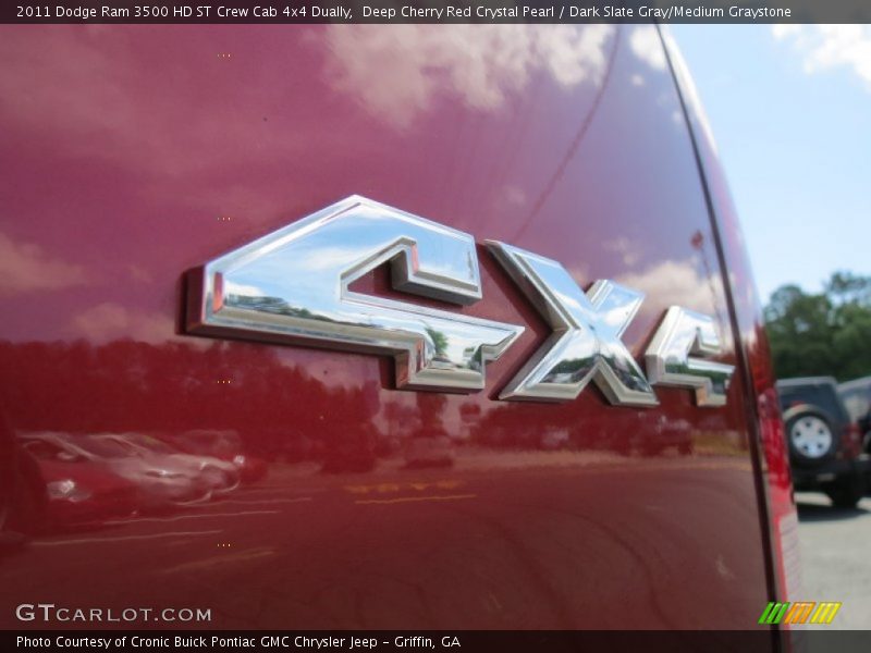 Deep Cherry Red Crystal Pearl / Dark Slate Gray/Medium Graystone 2011 Dodge Ram 3500 HD ST Crew Cab 4x4 Dually