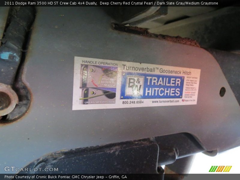 Deep Cherry Red Crystal Pearl / Dark Slate Gray/Medium Graystone 2011 Dodge Ram 3500 HD ST Crew Cab 4x4 Dually