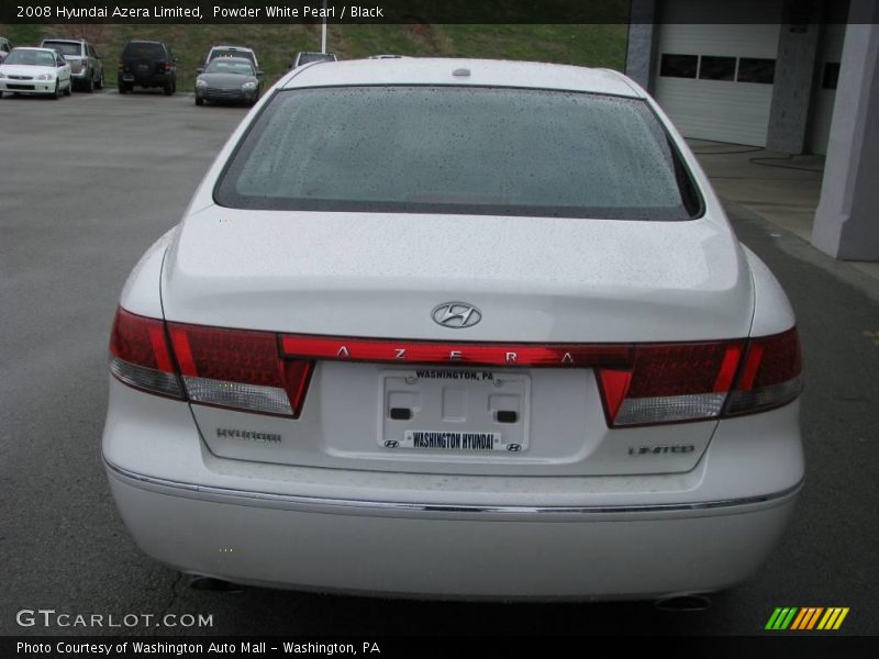 Powder White Pearl / Black 2008 Hyundai Azera Limited