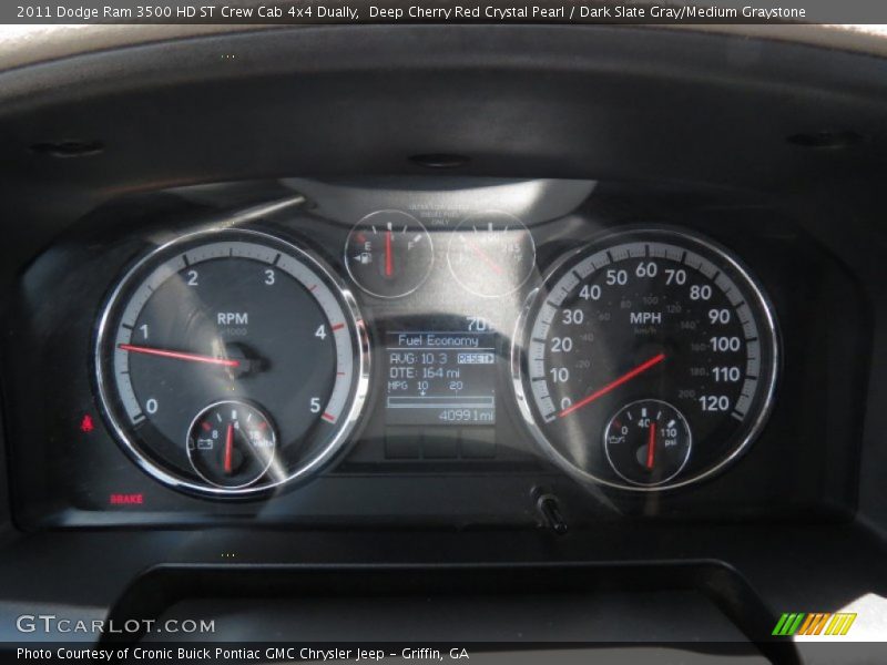 Deep Cherry Red Crystal Pearl / Dark Slate Gray/Medium Graystone 2011 Dodge Ram 3500 HD ST Crew Cab 4x4 Dually