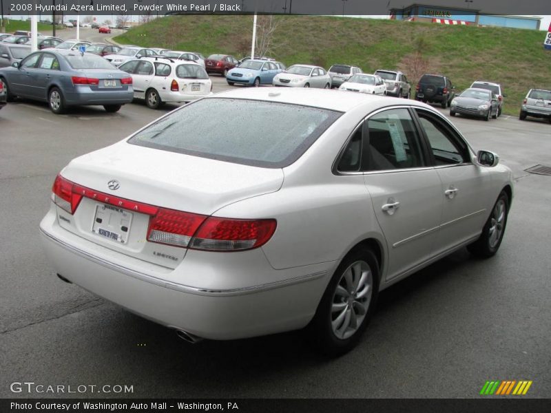 Powder White Pearl / Black 2008 Hyundai Azera Limited