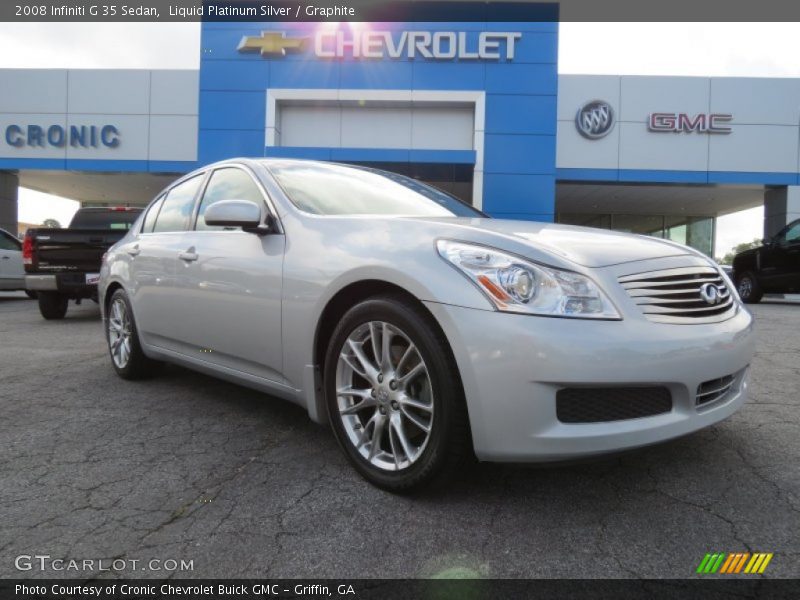 Liquid Platinum Silver / Graphite 2008 Infiniti G 35 Sedan