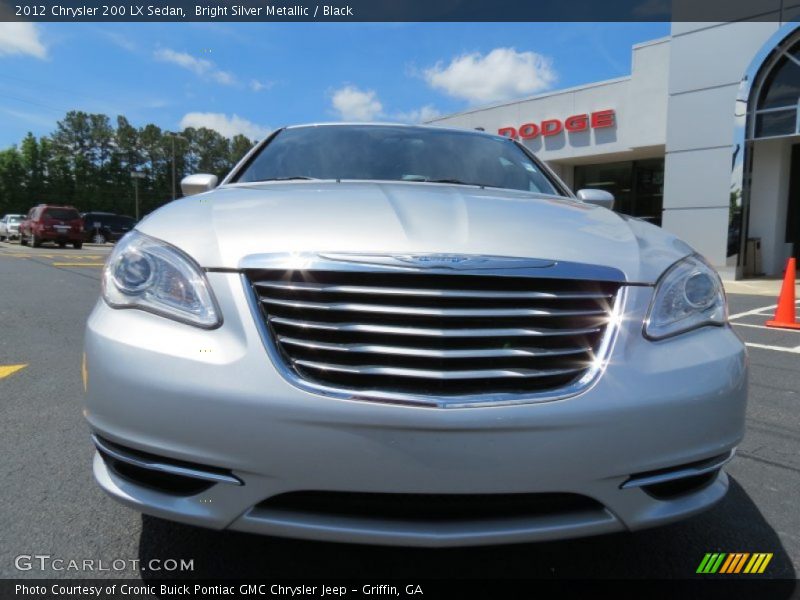 Bright Silver Metallic / Black 2012 Chrysler 200 LX Sedan