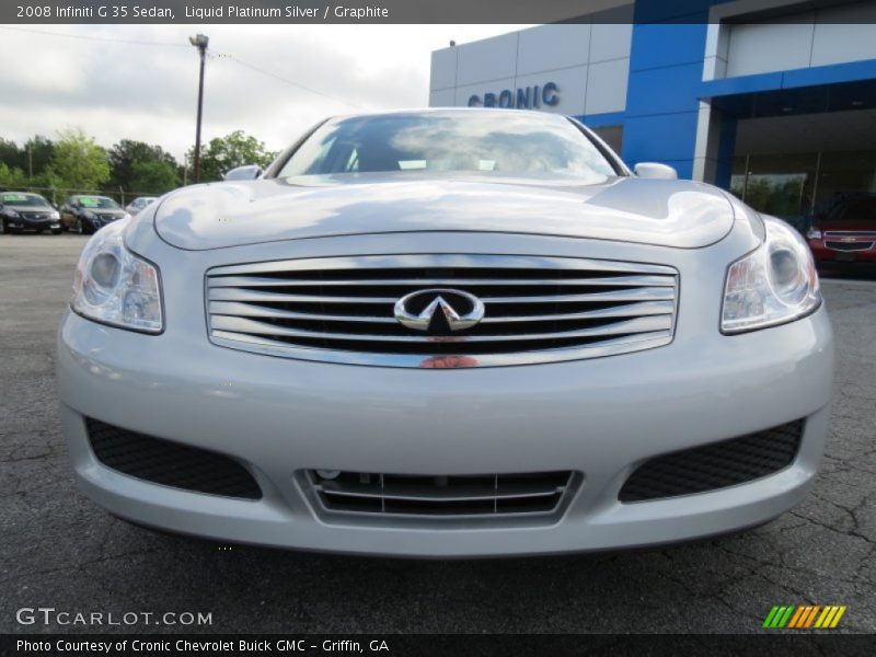 Liquid Platinum Silver / Graphite 2008 Infiniti G 35 Sedan