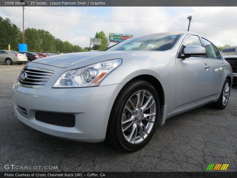 Liquid Platinum Silver / Graphite 2008 Infiniti G 35 Sedan