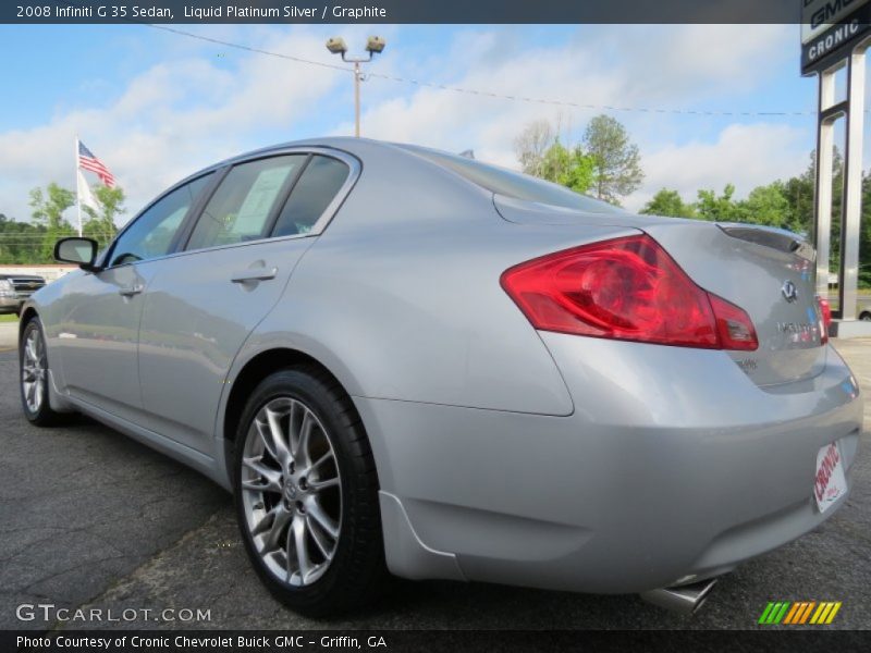 Liquid Platinum Silver / Graphite 2008 Infiniti G 35 Sedan