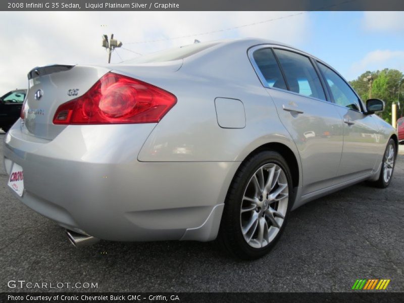 Liquid Platinum Silver / Graphite 2008 Infiniti G 35 Sedan