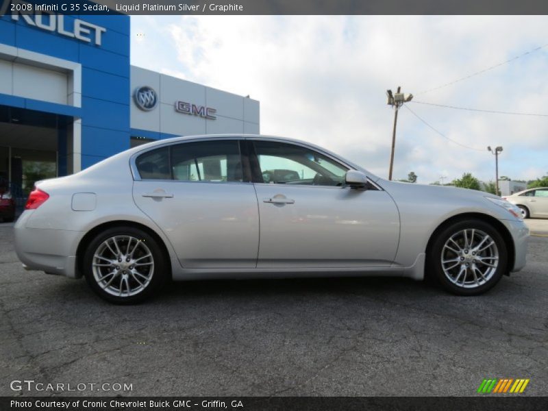 Liquid Platinum Silver / Graphite 2008 Infiniti G 35 Sedan