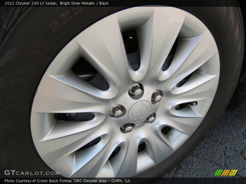 Bright Silver Metallic / Black 2012 Chrysler 200 LX Sedan