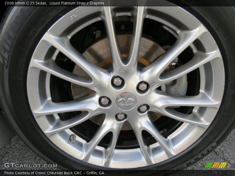Liquid Platinum Silver / Graphite 2008 Infiniti G 35 Sedan