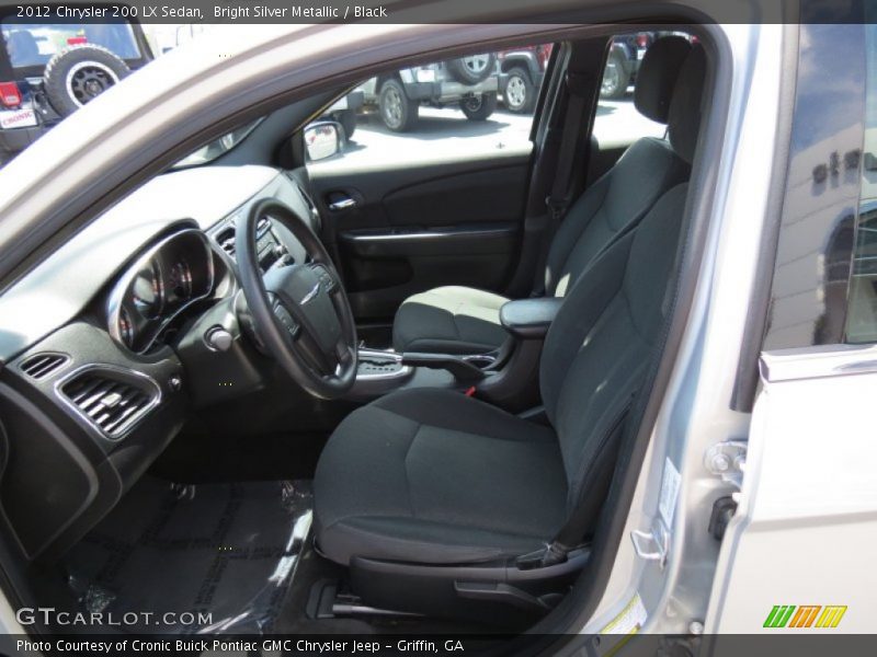 Bright Silver Metallic / Black 2012 Chrysler 200 LX Sedan